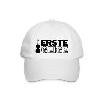 Erste Geige - Baseballkappe - Weiß/Weiß - Vorne