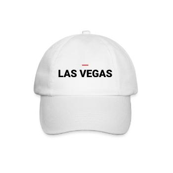 Las Vegas – USA Typografie - Baseballkappe - Weiß/Weiß - Vorne