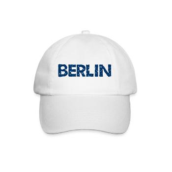 Berlin - Hauptstadt - Deutschland - Germany - Baseballkappe - Weiß/Weiß - Vorne