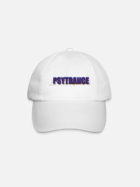 PSYTRANCE - Baseballkappe - Weiß/Weiß