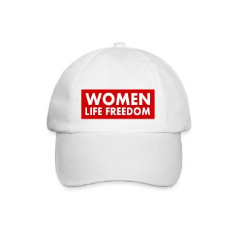 Women life freedom - Baseballkappe - Weiß/Weiß - Vorne