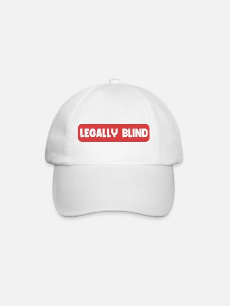 Rechtlich blind - Baseballkappe - Weiß/Weiß