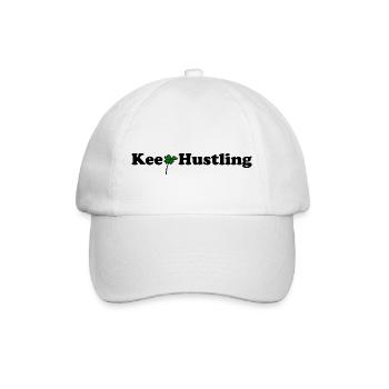 Keep Hustling - Baseballkappe - Weiß/Weiß - Vorne