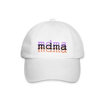 mdma - Baseballkappe - Weiß/Weiß - Vorne