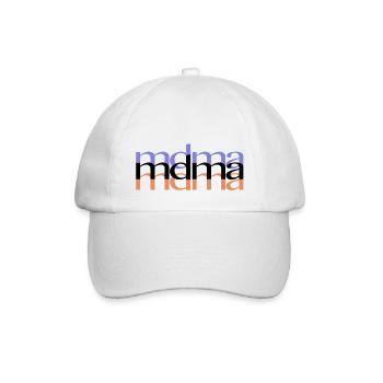 mdma Caps Hoodies und Shirts - Baseballkappe - Weiß/Weiß - Vorne