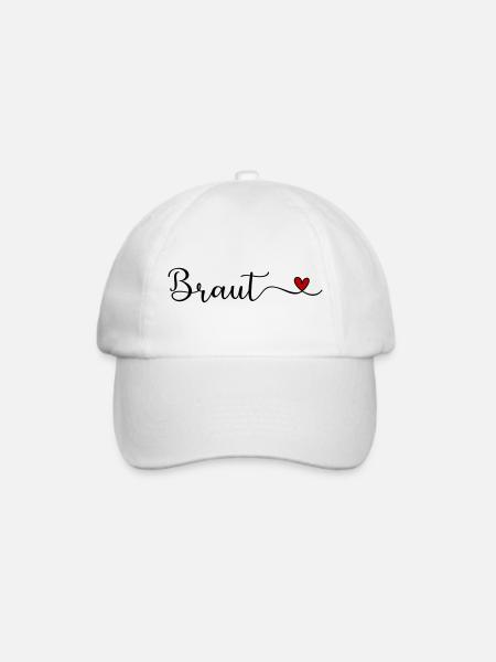 Braut - Baseballkappe - Weiß/Weiß