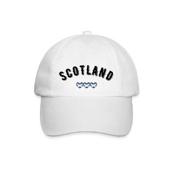 Schottland - Baseballkappe - Weiß/Weiß - Vorne