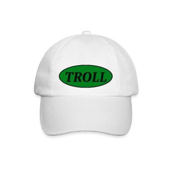 Troll - Baseballkappe - Weiß/Weiß - Vorne