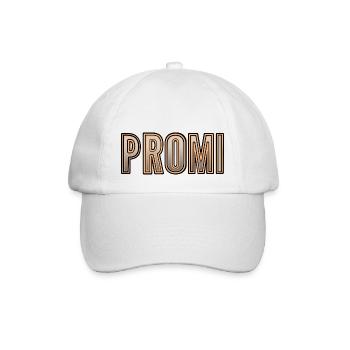 Promi Mütze - Prominent - Für Stars - Baseballkappe - Weiß/Weiß - Vorne