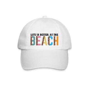 Beach - Baseballkappe - Weiß/Weiß - Vorne