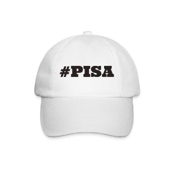 #Pisa Italien - Baseballkappe - Weiß/Weiß - Vorne