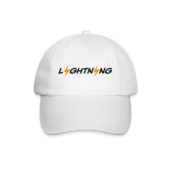 Lightning - Bitcoin - Baseballkappe - Weiß/Weiß - Vorne
