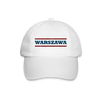 Warschau - Baseballkappe - Weiß/Weiß - Vorne
