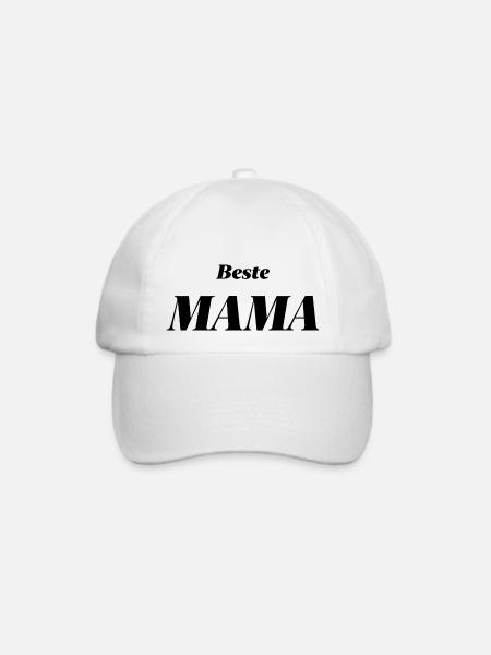 Zeig deiner Mama, wer die Beste ist ❤️ - Baseballkappe - Weiß/Weiß
