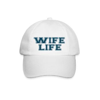 Wife Life - Baseballkappe - Weiß/Weiß - Vorne