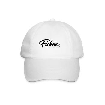 ficken. - Baseballkappe - Weiß/Weiß - Vorne