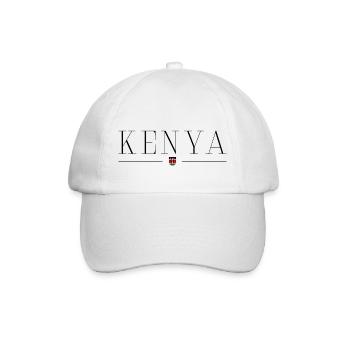 Ich liebe Kenia - Baseballkappe - Weiß/Weiß - Vorne