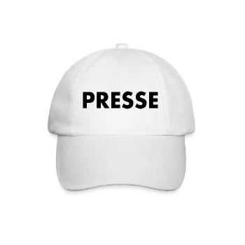 Presse - Baseballkappe - Weiß/Weiß - Vorne