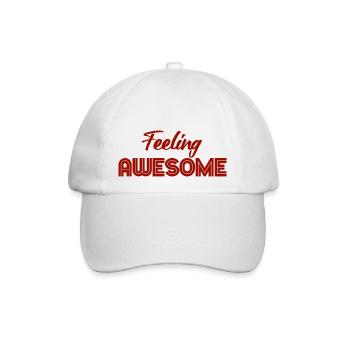 Ich fühle mich großartig - Baseballkappe - Weiß/Weiß - Vorne
