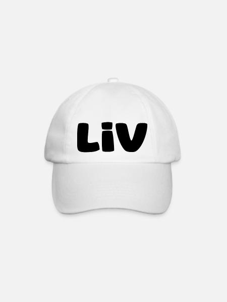 Name - Liv - Baseballkappe - Weiß/Weiß