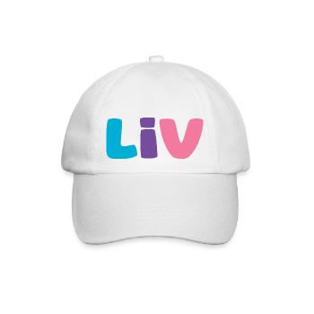 Name - Liv - Baseballkappe - Weiß/Weiß - Vorne