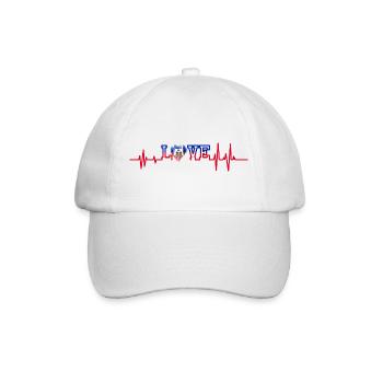 Haiti Haitian Flagge Ayiti Haitianer I Geschenk - Baseballkappe - Weiß/Weiß - Vorne