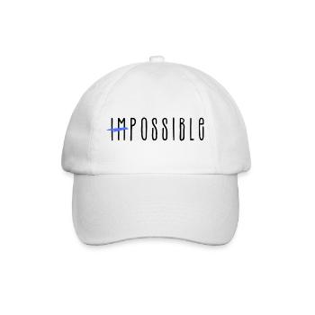 Impossible - Baseballkappe - Weiß/Weiß - Vorne