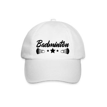 badminton - Baseballkappe - Weiß/Weiß - Vorne