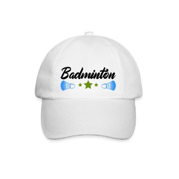 badminton - Baseballkappe - Weiß/Weiß - Vorne