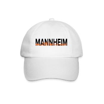 Mannheim Monnem Mannheimat - Baseballkappe - Weiß/Weiß - Vorne