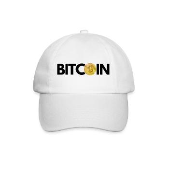 Krypto BITCOIN 3 - Baseballkappe - Weiß/Weiß - Vorne