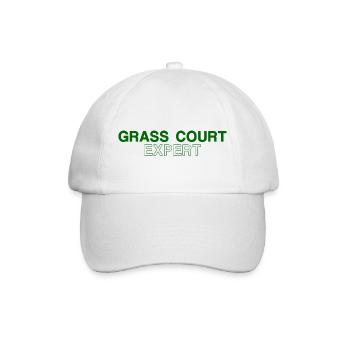 Tennis Shirt Grass Court Expert London Halle - Baseballkappe - Weiß/Weiß - Vorne