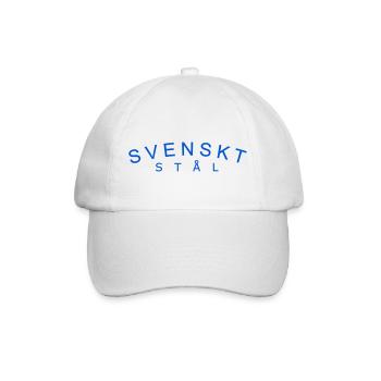 Schwedischer Stahl - Baseballkappe - Weiß/Weiß - Vorne