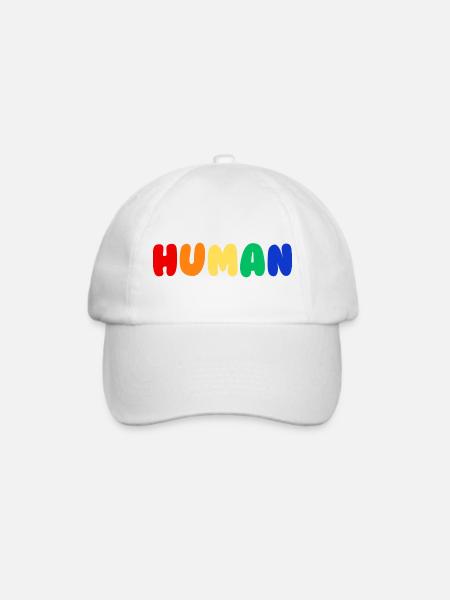 Human Pride - Baseballkappe - Weiß/Weiß