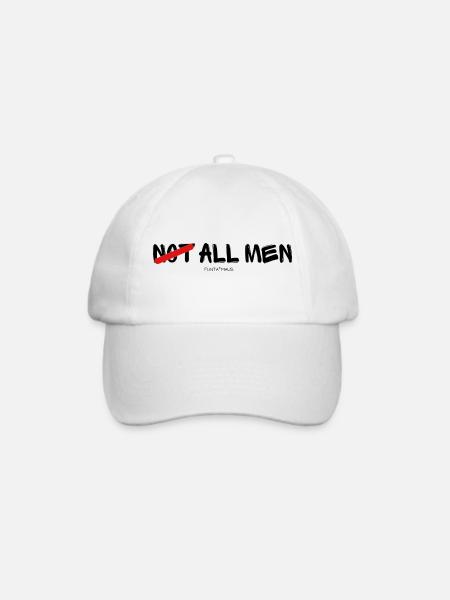 Not all men - Baseballkappe - Weiß/Weiß