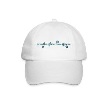 yoga mantra - Baseballkappe - Weiß/Weiß - Vorne