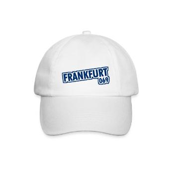Frankfurt am Main - 069 - Vorwahl - Baseballkappe - Weiß/Weiß - Vorne