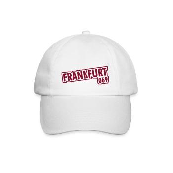 Frankfurt am Main - 069 - Vorwahl - Baseballkappe - Weiß/Weiß - Vorne