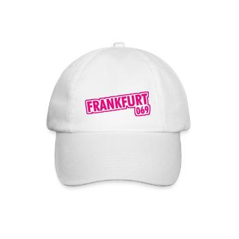 Frankfurt am Main - 069 - Vorwahl - Baseballkappe - Weiß/Weiß - Vorne