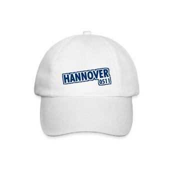 Hannover - 0511 - Vorwahl - Niedersachsen - Baseballkappe - Weiß/Weiß - Vorne
