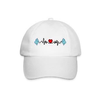Herzfrequenz-Cardio für Bayern - Baseballkappe - Weiß/Weiß - Vorne