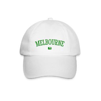 Melbourne Australia Down Under Kangaroo Koala - Baseballkappe - Weiß/Weiß - Vorne