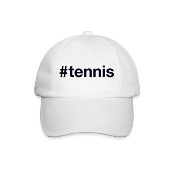 TENNIS Hashtag - Baseballkappe - Weiß/Weiß - Vorne