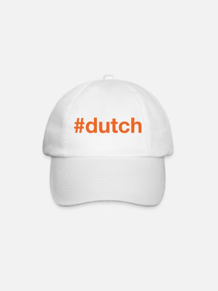 DUTCH Hashtag - Baseballkappe - Weiß/Weiß