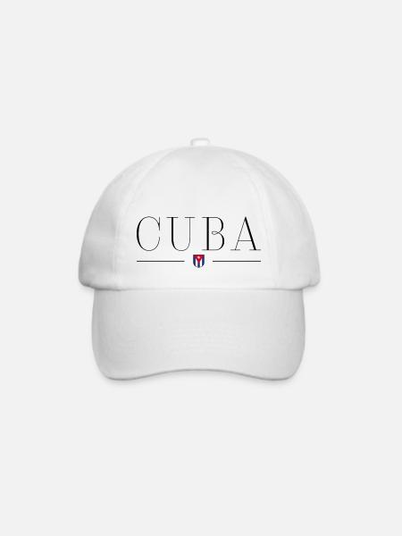Ich liebe Kuba, Design T-Shirt, Outfit - Baseballkappe - Weiß/Weiß