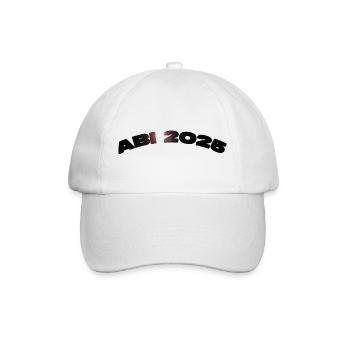 ABI 2025 – Wir lassen’s krachen! 🎉 - Baseballkappe - Weiß/Weiß - Vorne