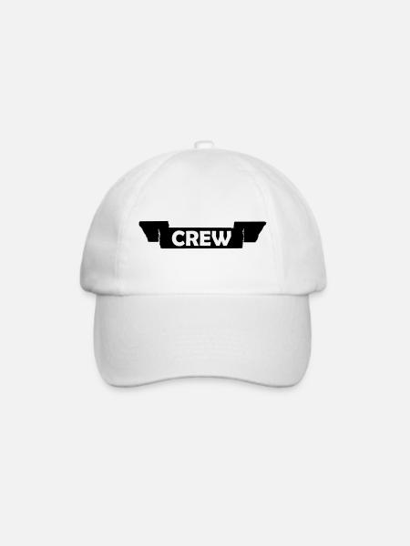 Crew - Baseballkappe - Weiß/Weiß