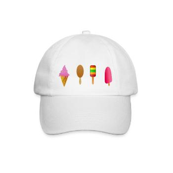 Eis - Baseballkappe - Weiß/Weiß - Vorne