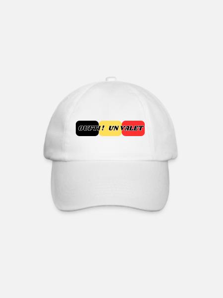 Oufti a valet - Baseballkappe - Weiß/Weiß