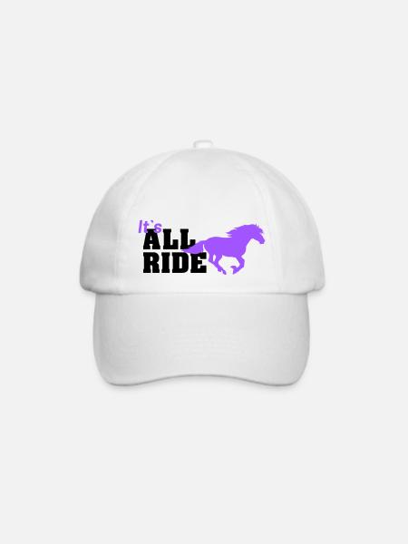 all ride - Baseballkappe - Weiß/Weiß
